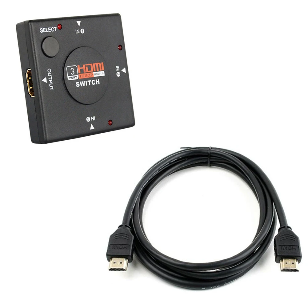 3-Порты и разъёмы HDMI Выключатель Переключатель Селектор Splitter концентратор Box 1080 P