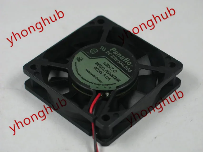 Вентилятор охлаждения сервера Panaflo FBA06T24H DC 24 В 0.11A 60x60x15 мм|square fan|server fandc 24v fan |