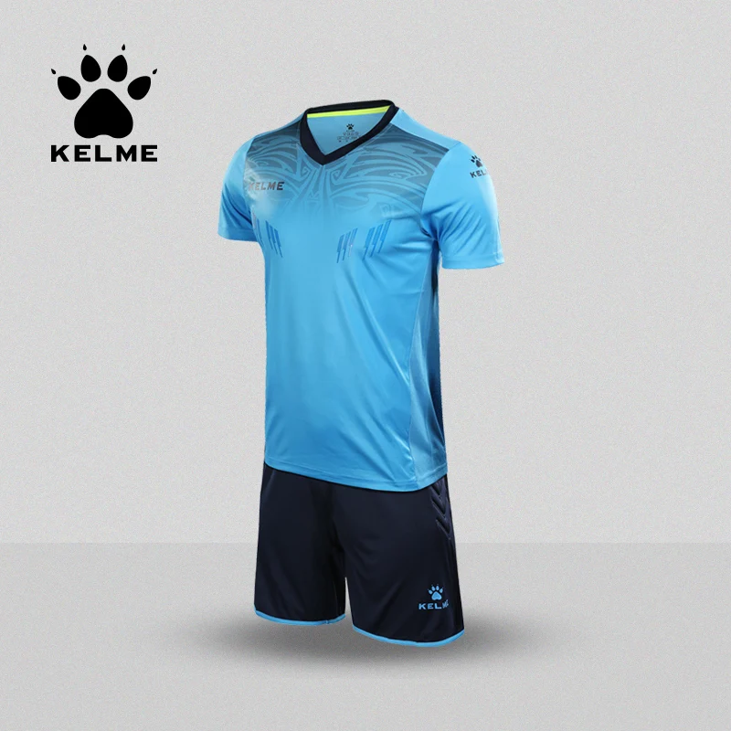 Мужская футбольная форма KELME тренировочный костюм с коротким рукавом 3871014|kelme soccer