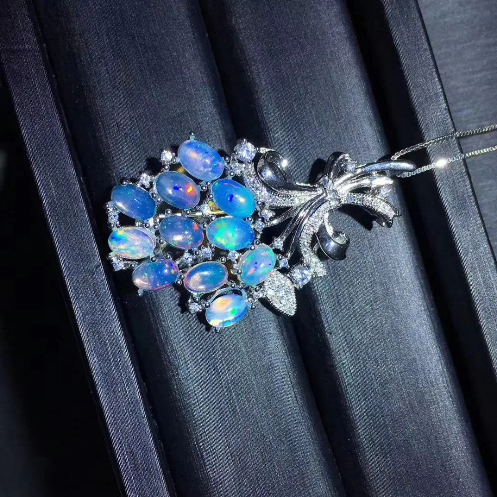 Женская Брошь в виде винограда с разноцветным опалом|jewelry brooch|jewelry jewelryjewelry women |
