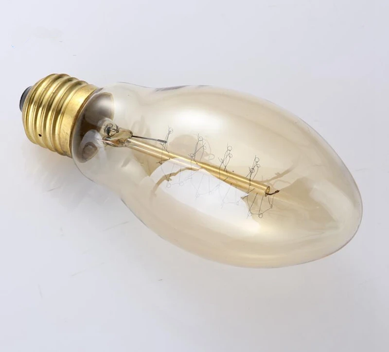 Ретро Edison лампы накаливания Винтаж огни 60 W 220 V Ретро Эдисон украшения искусства ST64 лампочки E27 декоративные лампы