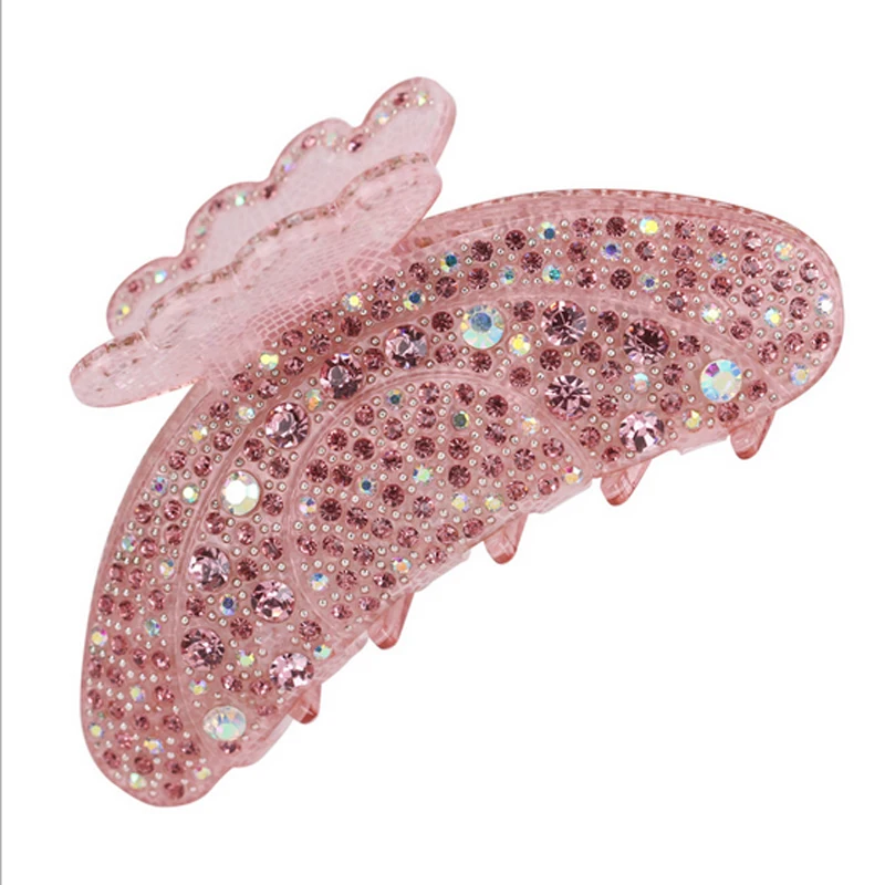 

Women Full Rhinestone Large Hair Claws Acetate Hair Accessories Crab Hair Clips For Girls Lady Long Hair Clips Hairpins Jewelry