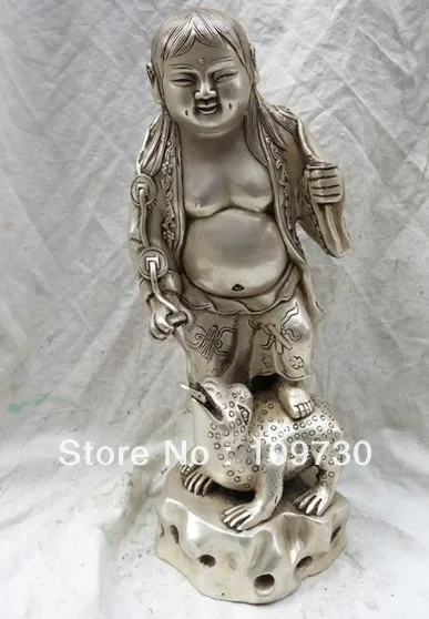 bir 00904 15 inch classical bronze plating silver Bang drama Jin Chan figurine statue | Дом и сад
