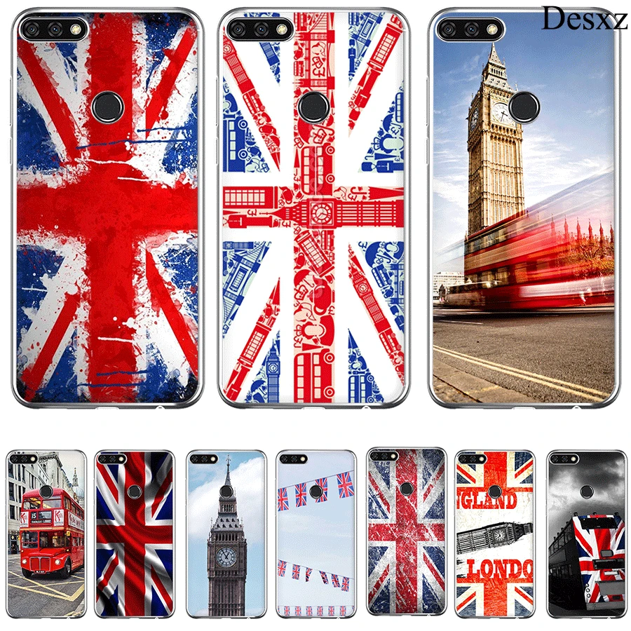 Чехол для телефона Union Jack с британским флагом Huawei Honor Note 6A 6C 7A 7X 7C Pro 8 9 10 Lite Play