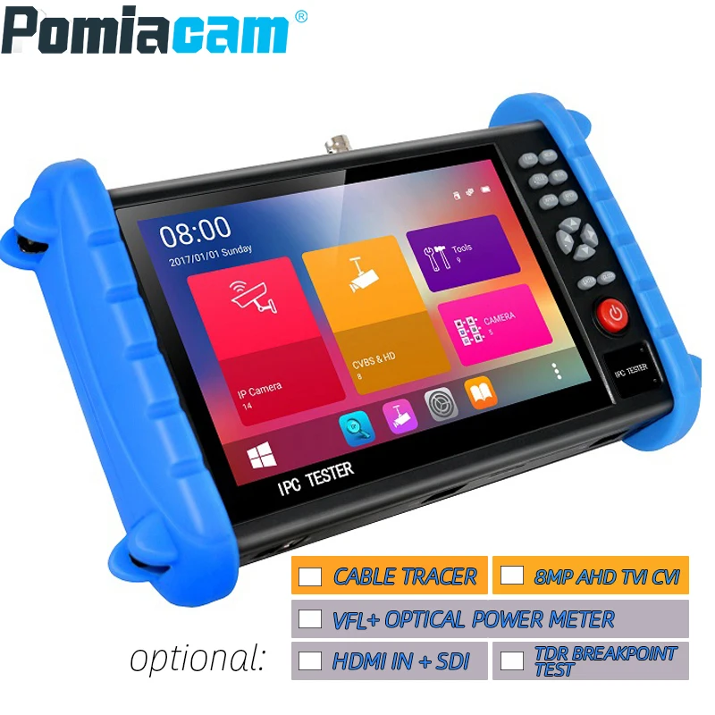 IPC X Профессиональный CCTV тестер монитор Поддержка PTZ H.265 4K 8MP камера тестирование