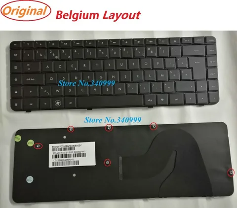 Новая клавиатура для ноутбука или HP G56 G62 G62-a25eo Compaq CQ56 CQ62 Бельгия BE