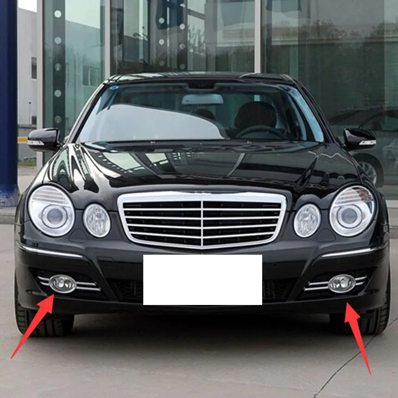 Для Benz E class 2002 2009 передний бампер ABS решетка радиасветильник противотуманная фара