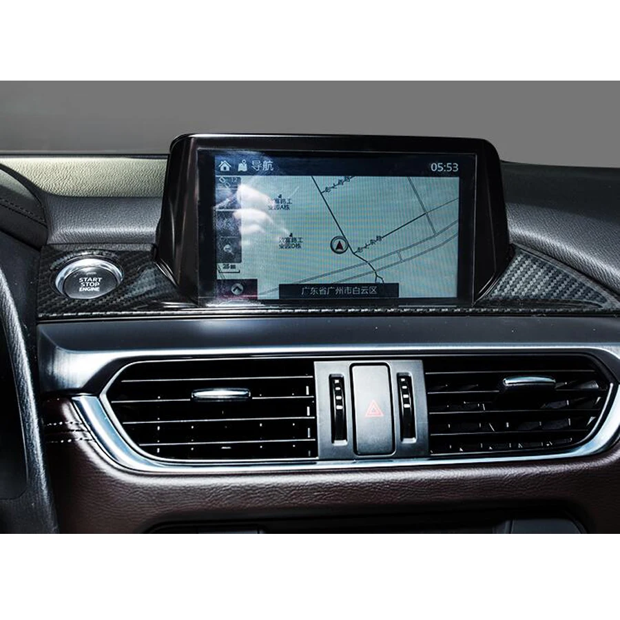 YAQUICKA для Mazda 6 Atenza-18 аксессуары для салона автомобиля Приборная панель gps навигационная полоса двигатель старт стоп крышка наклейка отделка