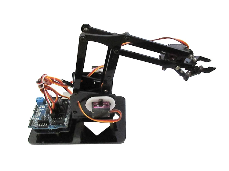 DIY 4 DOF механический робот рука зажим лапа Handset коготь для Arduino обучающий комплект