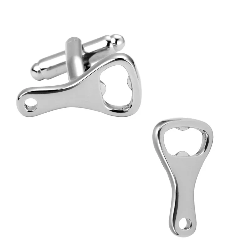 Формальная Серебристая открывалка для бутылок запонки мужских костюмов