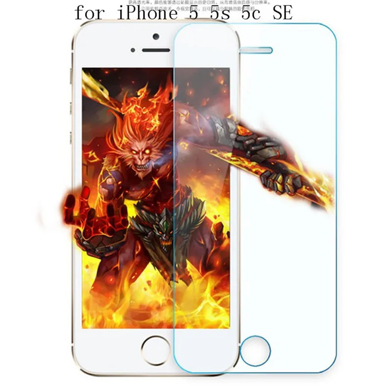 Tempered Glass for on iphone 7 8 Plus 5C Screen Protector 5s SE X XR XS Max 6 s 2.5D 0.3mm Film |
