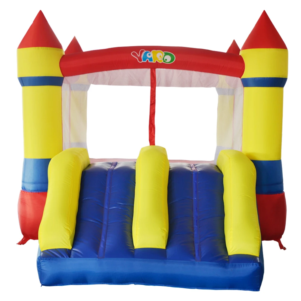 

YARD Inflatable Bouncer Trampolines Games PVC Oxford 3.7x2.6x2.1m Dual Slide Inflatable Castle Free Balls Blower Christmas Gift