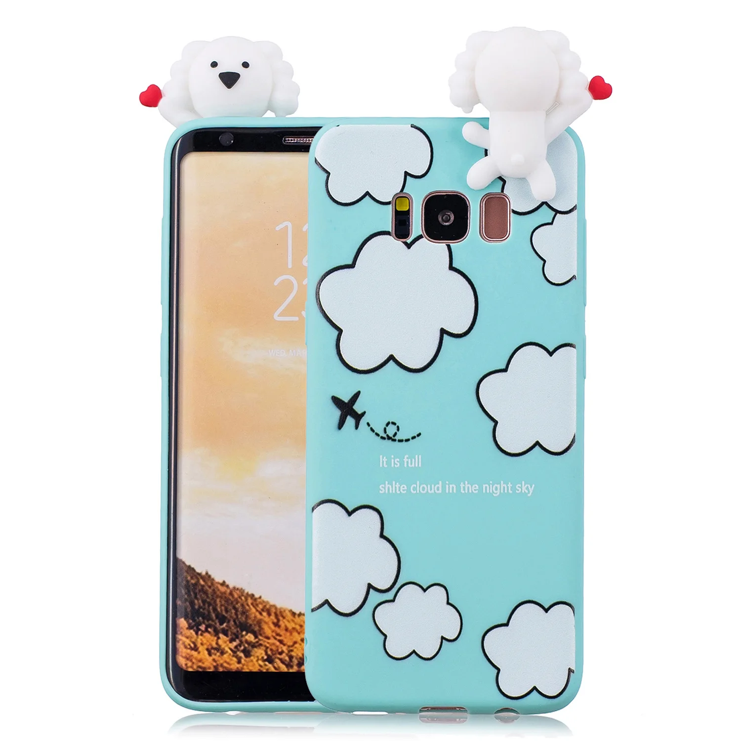 VRLucky милый мультфильм куклы Мягкие TPU чехол для телефона samsung S9 S8 плюс S7 S6 края
