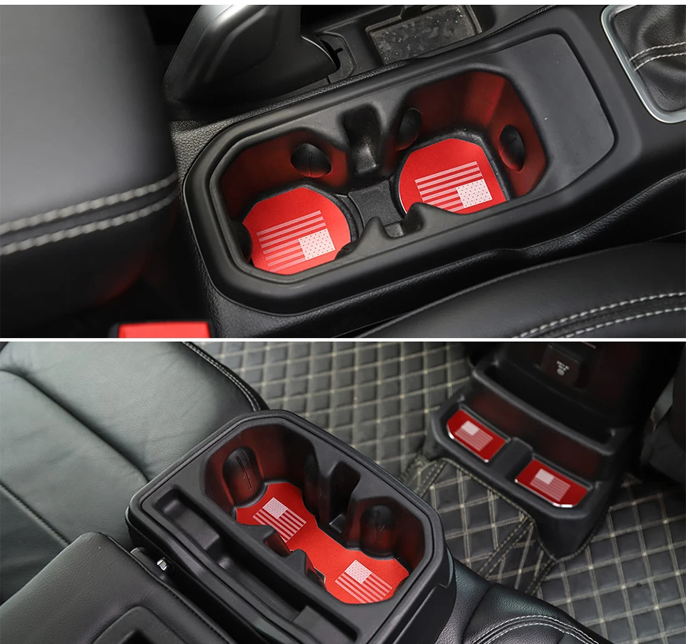 SHINEKA интерьерные молдинги для Jeep Wrangler JL+ алюминиевый сплав подстаканник коврик для Jeep Wrangler JL автомобильные аксессуары Стайлинг