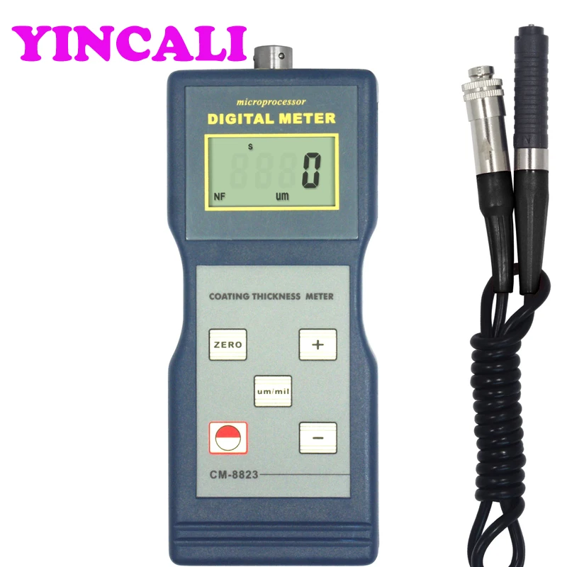 

High Resolution Coating Thickness Gauge CM-8823 NF Type Measure the Thickness of Non-conductive Coatings on Non-magnetic Metals