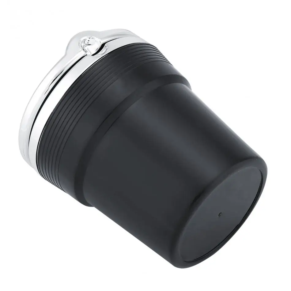 TOPINCN USB автомобильная пепельница со светодиодной подсветкой сигаретная чашка Пепельница Переносная нержавеющая автомобильная пепельница
