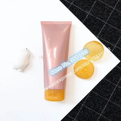 Yellow Flip Cap 200 мл 200 г пустой розовый шланг Мягкая трубка сжимаемая Упаковка Контейнер лосьон крем-шампунь Comestic Мягкая трубка белый зеленый розовый откидная крышка - Цвет: Yellow Flip Cap