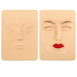 Кожа силиконовая для практики татуировок, 3D-эффект перманентного макияжа, микроблейдинг, бровей, губ, век, косметика, товары для татуировок