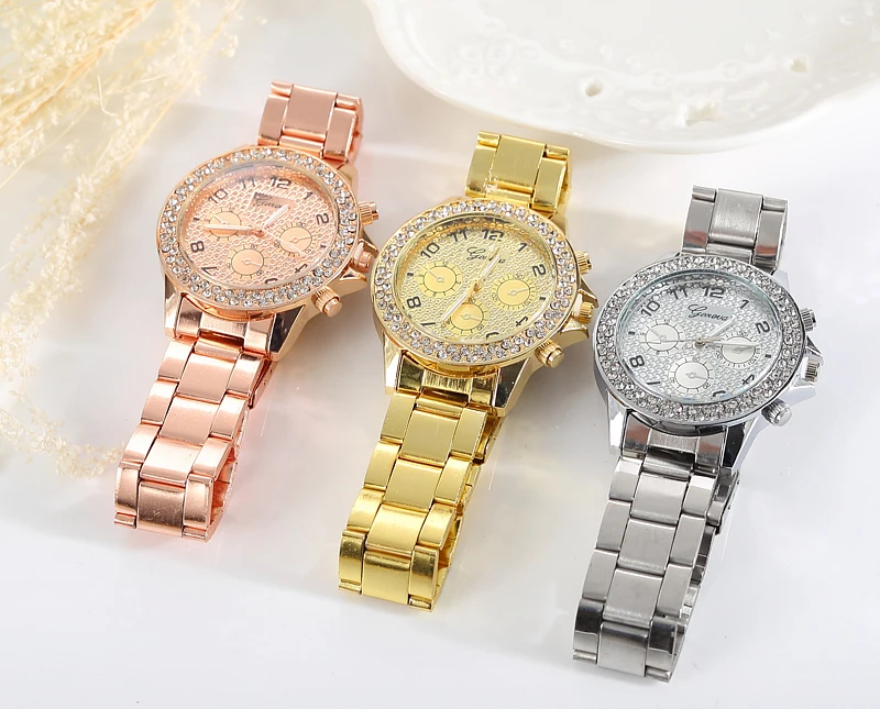 Новинка 2020 известный бренд розовые золотые повседневные кварцевые часы для