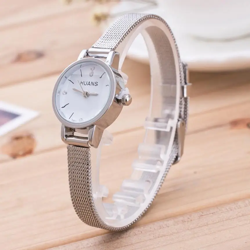 Женские модные роскошные часы Reloj Mujer серебряные качественные женские кварцевые