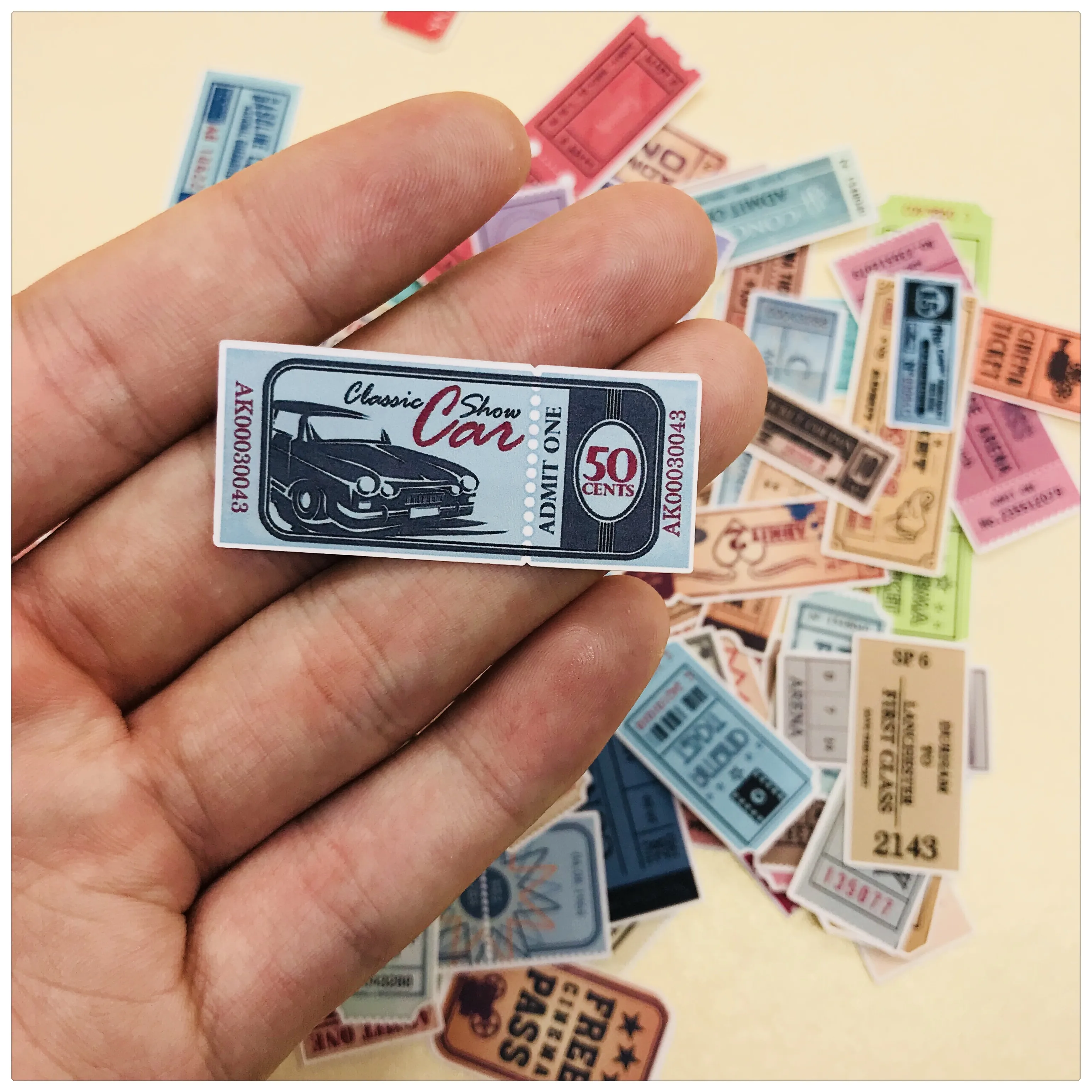 78Pcs Vintage Bill Film Tickets Stickers Junk Journal Planner Scrapbooking Decorative DIY Craft Photo Albums | Дом и сад