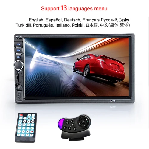 Viecar Автомагнитола HD " сенсорный экран стерео 2 Din Bluetooth FM ISO мощность SD USB Mp5 плеер нет или с камерой - Цвет: Type 2