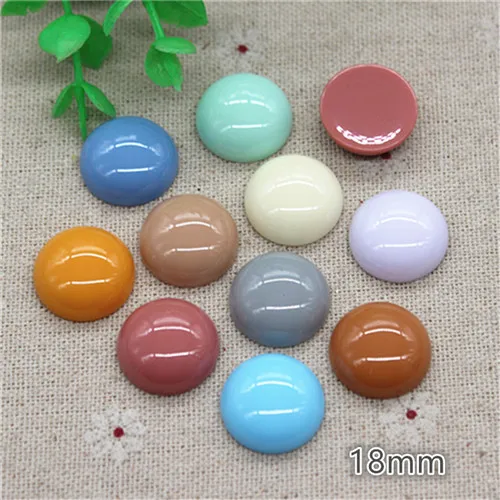 mix colors 20pcs 20 шт. 18 мм милые круглые/квадратные/Ротанговые шарики из смолы в Корейском стиле, кабошон, аксессуары для рукоделия, украшение для волос, скрапбукинг - Цвет: mix colors 20pcs