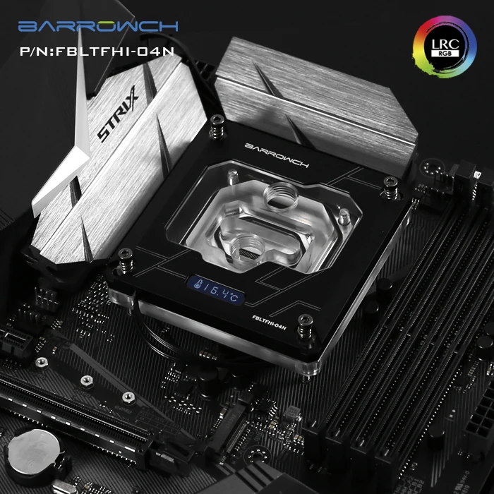 Barrowch FBLTFHI 04N для Intel Lga115X/2011 X99/X299 CPU водяные блоки цифровой дисплей температуры