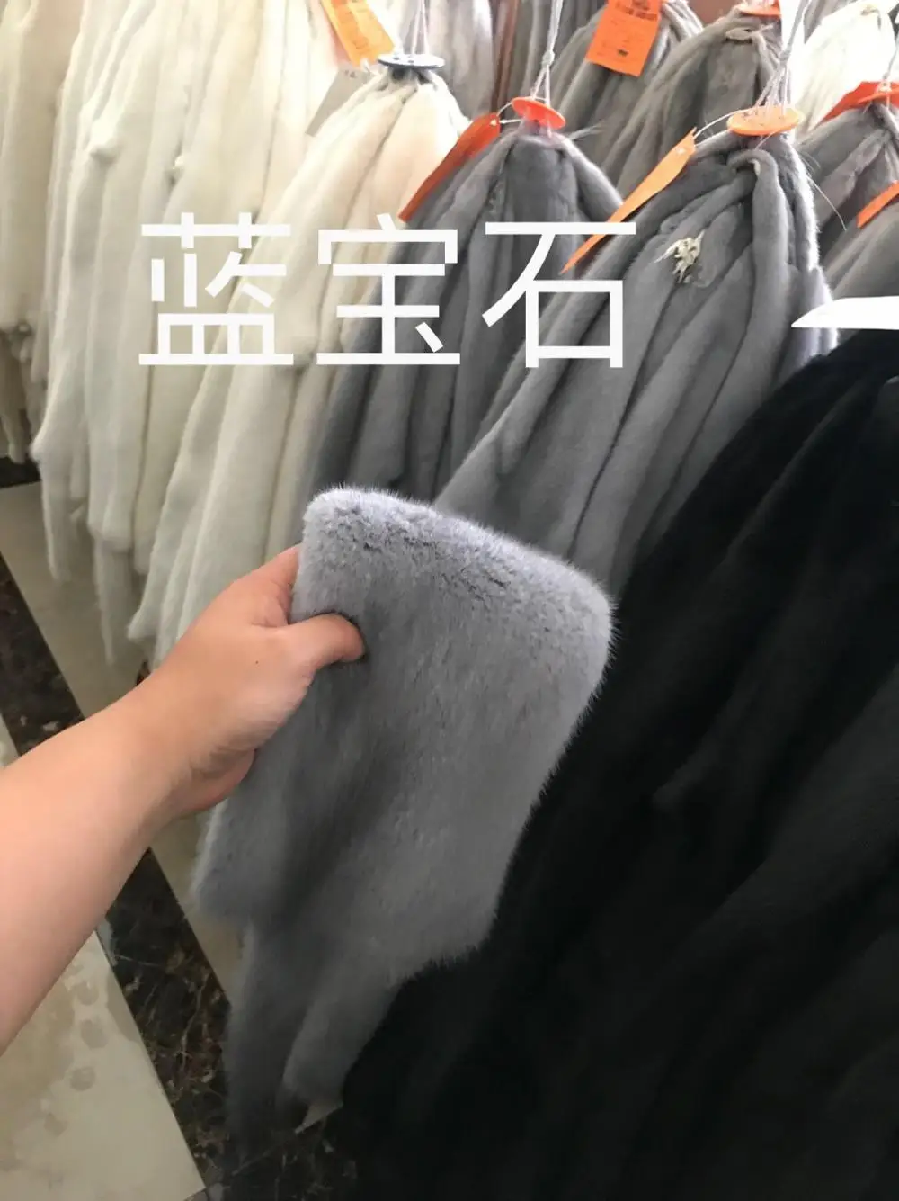 import Sapphire Новинка, шуба из натурального меха норки, натуральный воротник с лацканами, теплые женские зимние шубы из натурального меха, куртка, настоящее роскошное длинное пальто, модное MKW-068 - Цвет: import Sapphire