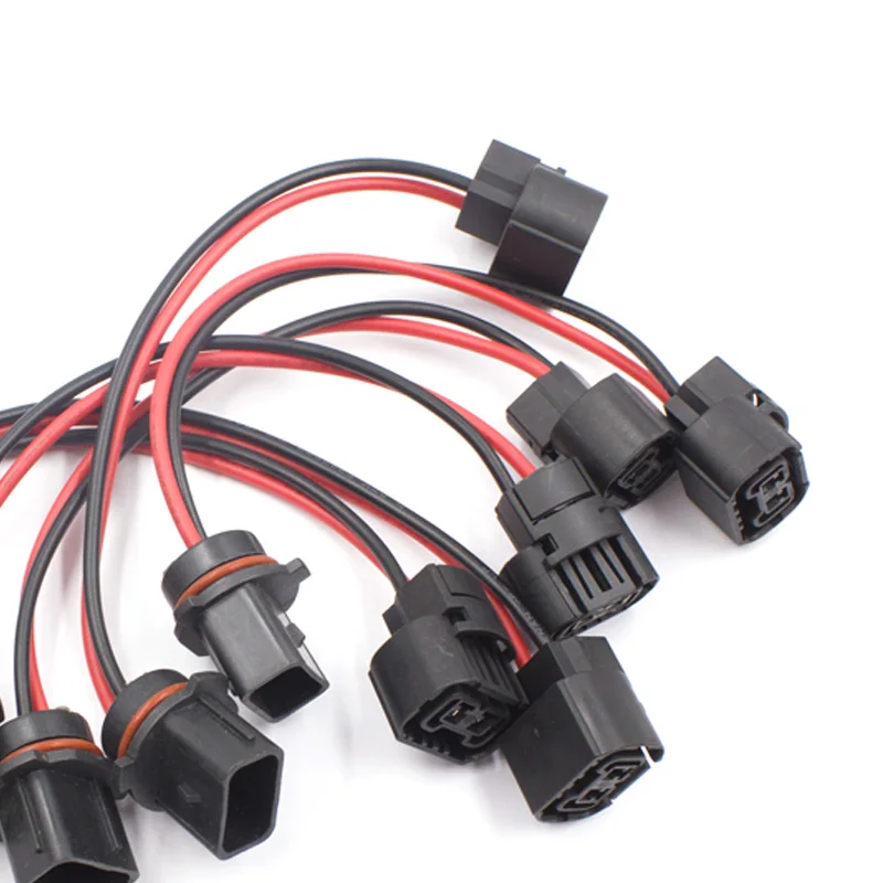 KE LI MI P13W 5502 extension wire wiring harness pre-wire sockets connector adapter plug For fog led lights bulb retrofit work images - 6