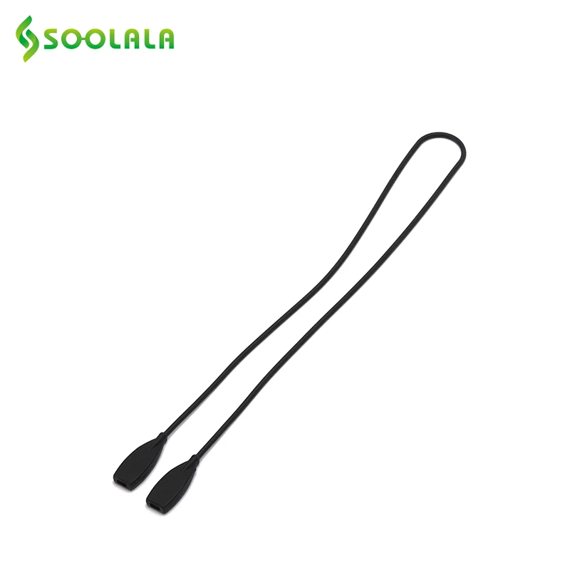 SOOLALA 3 шт./лот Противоскользящие силиконовые спортивные очки веревка цепочка для