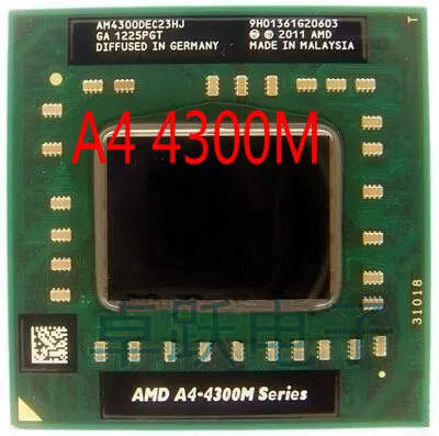 Процессор AMD для ноутбука 2 5 ГГц разъем FS1 A4 4300M AM4300DEC23HJ бесплатная доставка|socket