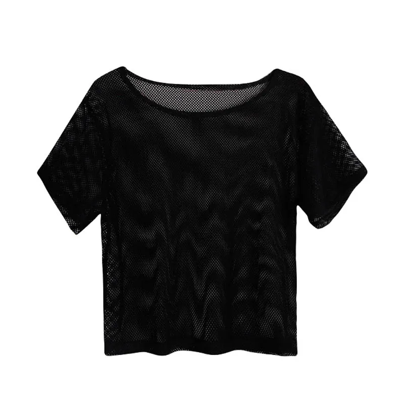 

Newly Summer Women Short Sleeve Mesh Hollow Out Yoga T-shirt Quick Drying Jogging Sports Tops m99