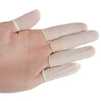 disposable finger sets finger rubber latex slip non slip wear beauty nail tattoo labor insurance finger hood sale