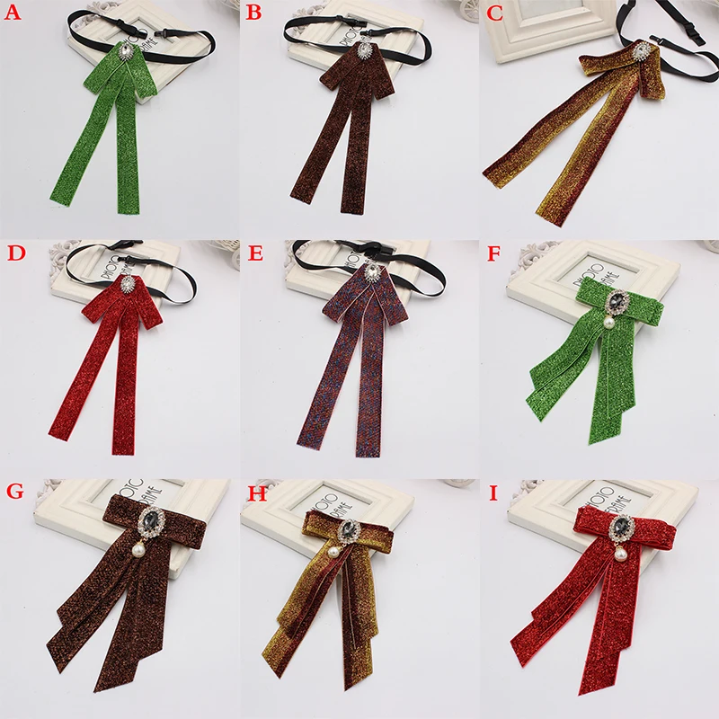 Галстук бабочка женский свадебное платье рубашка блузка Шелковый воротник для