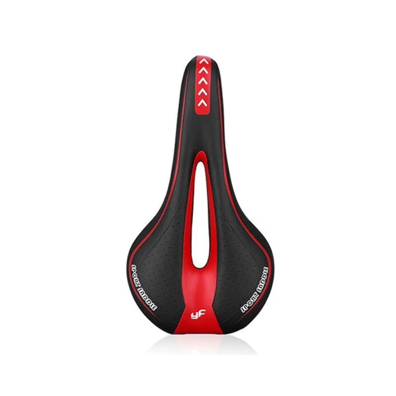 Black Red Силиконовая гелевая сверхмягкая велосипедная подушка для горного велосипеда, велосипедное полое седло, велосипедное дорожное горное Велосипедное Сиденье, Аксессуары для велосипеда - Цвет: Black Red