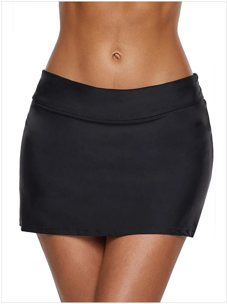 Bathing Swim Skirt Women Solid Blue Beach Skirts For Women Summer Swimwear Mini Skirt Bathing Suits Girls Swimsuit Bottoms 80