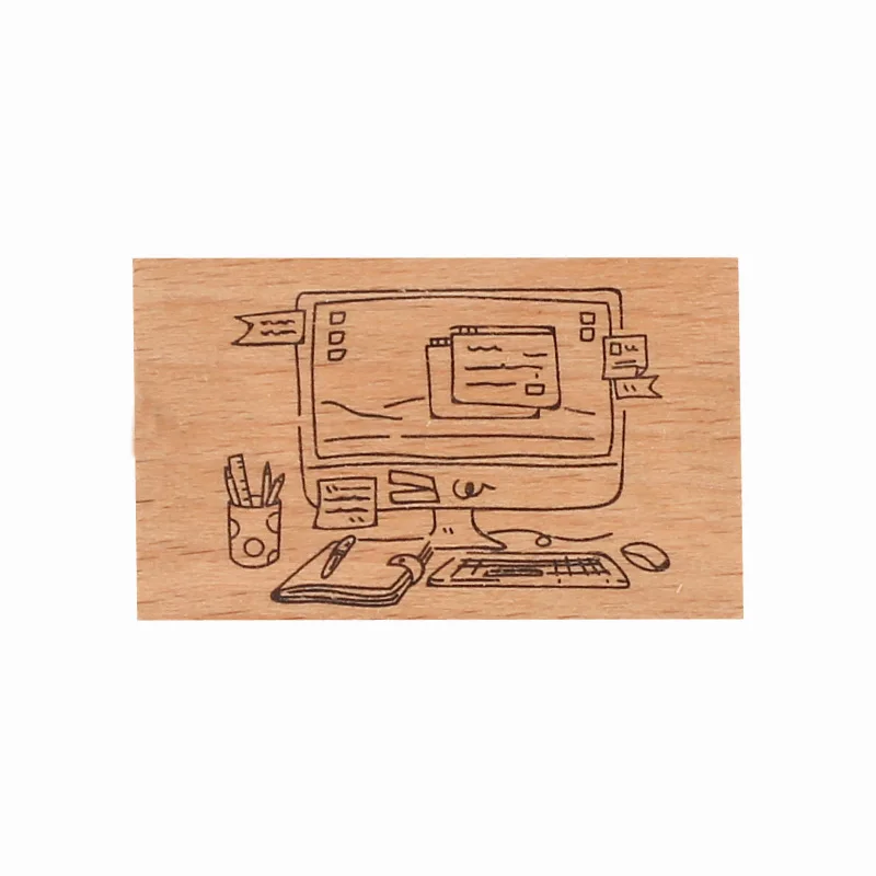 Винтажные канцелярские принадлежности гаджет жест штамп DIY деревянные и