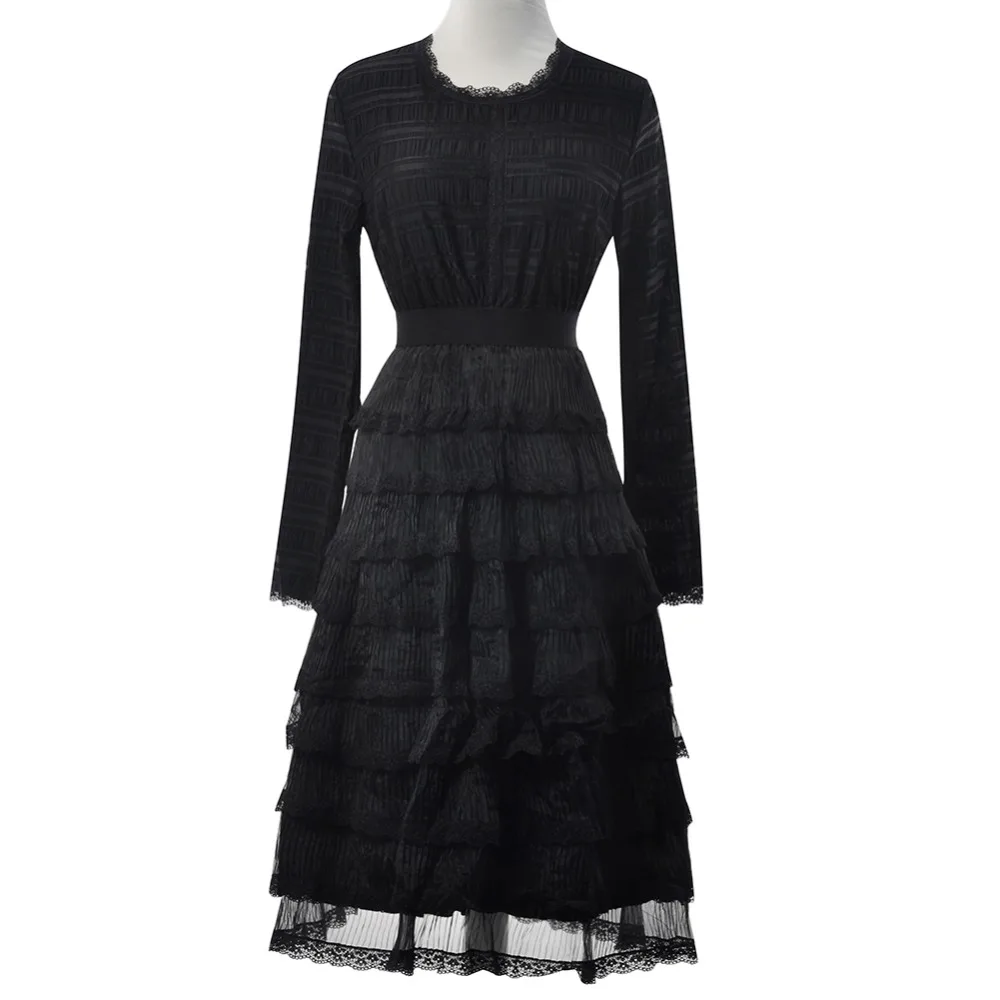 Анжела и Алекс Для женщин зимнее платье Высокое качество Элегантные Слои тонкая