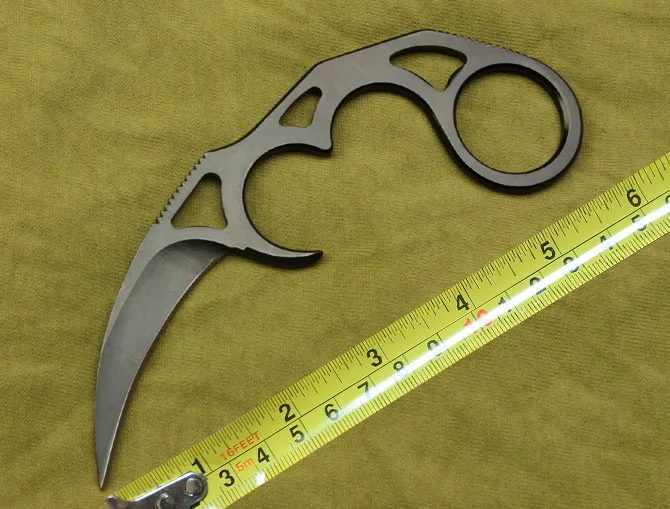 Нежный Hollow Тактический Коготь Нож Исправлена Охотничий Кемпинг Фиксированным