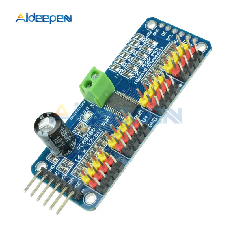 16-канальный 12-битный PWM Servo Driver-I2C интерфейс PCA9685 модуль для Raspberry Pi Щит Модуль 40-1000