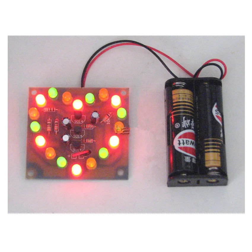 CNIKESIN DIY Loving Type Heart-shaped Circulation Flashing Lamp Water Horse Race Spare Parts Kit (No battery) | Электронные