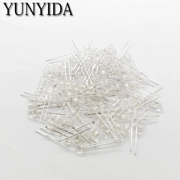 3 мм светодиодный белый Световой диод 100 шт./лот|3mm led white|diode 100pcslight diode |