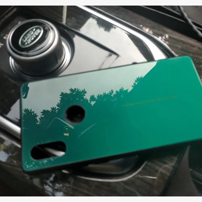 Чехлы для телефонов xiaomi mi mix 2 S чехол из закаленного стекла изумрудного цвета