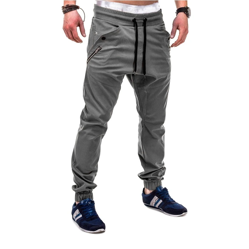Модные мужские брюки-карго с завязками на лодыжке повседневная спортивная