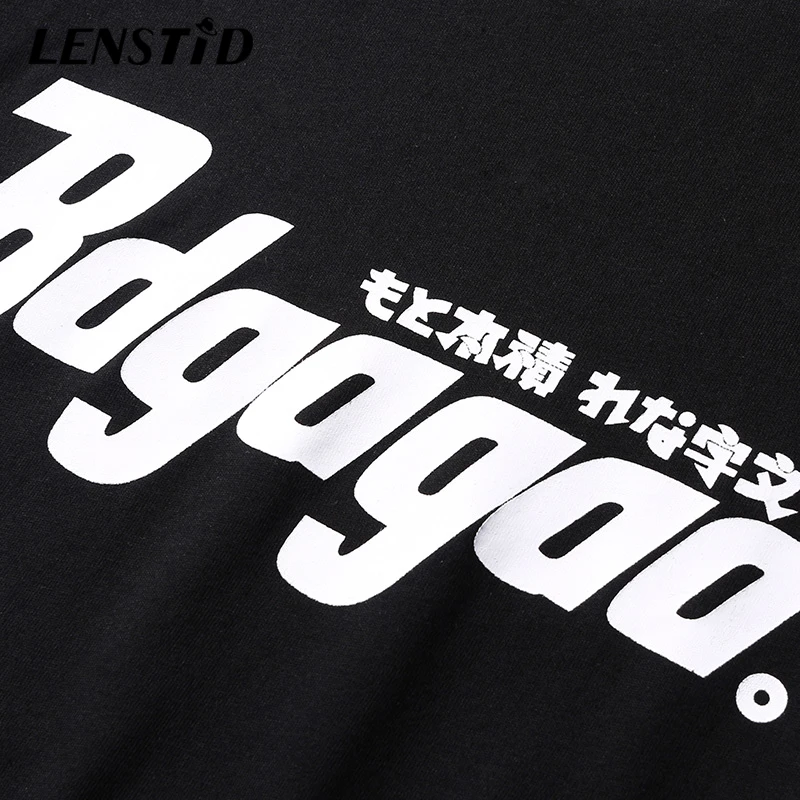 LENSTID 2019 Men T-Shirt Hip Hop Japanese Monster T Shirts Harajuku Streetwear Cartoon Tshirt Print Summer Short Sleeve Top Tees | Мужская