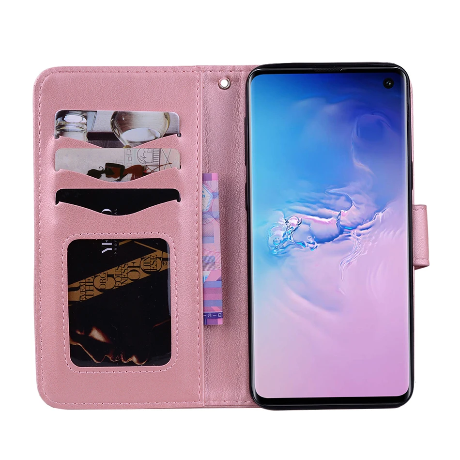Блестящий чехол со стразами для Samsung Galaxy S8 S9 Plus + S10e S10 защитный из искусственной
