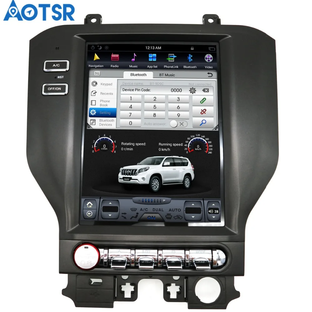 Aotsr Android 7 1 Тесла стиль автомобильный без DVD плеера GPS навигация для Ford Mustang 2015 2016 2017