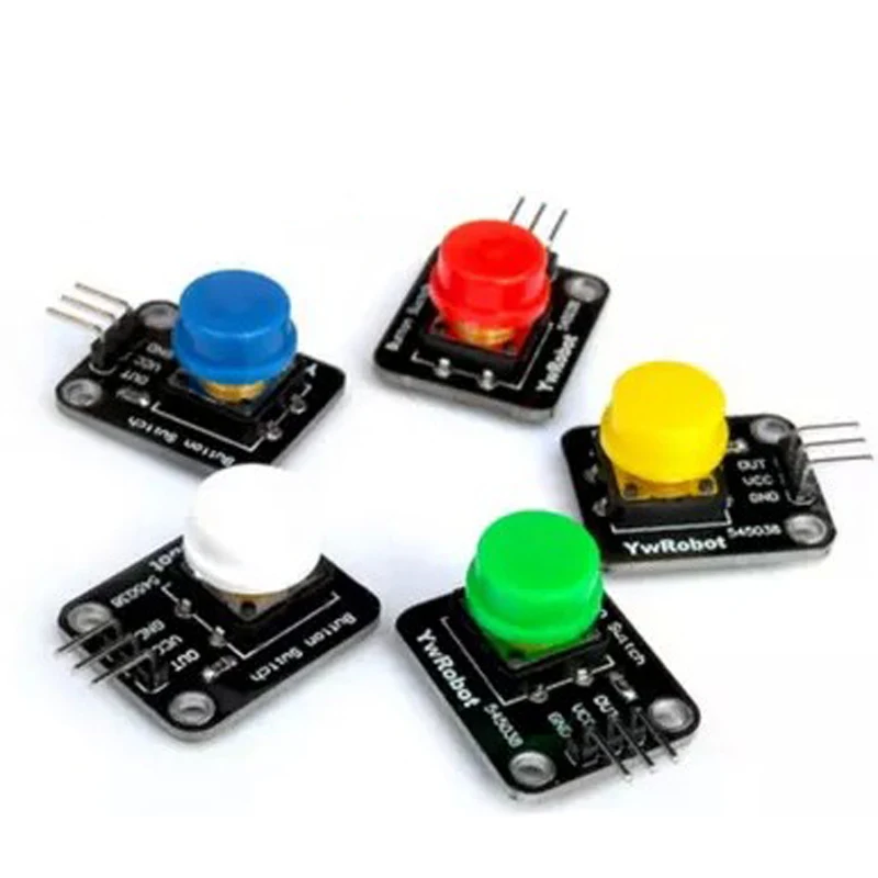 HoBiMart 5 шт./компл. электронные строительные блоки Большой кнопочный модуль пять