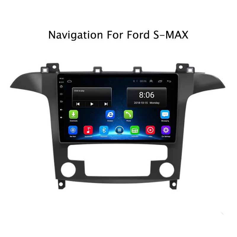 NAVITOPIA 9 дюймов 4G LTE wifi головное устройство для Ford S Max 2007 2008 2009 Android 6 0 2G + 32G